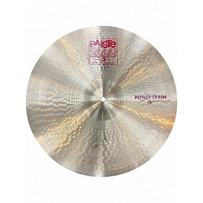 Used Paiste 18in 2002 Power Crash Cymbal