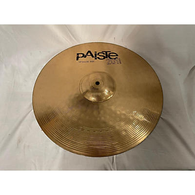 Paiste Used Paiste 18in 201 BRONZE CRASH RIDE Cymbal