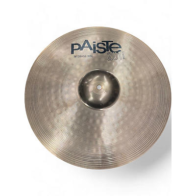 Paiste Used Paiste 18in 201 bronze crash/ride Cymbal