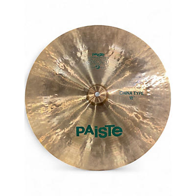 Used Paiste 18in 505 Green Label China Cymbal