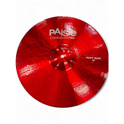 Used Paiste 18in 900 Color sound Crash Cymbal