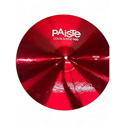 Used Paiste 18in 900 Colorsound Cymbal