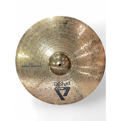 Used Paiste 18in Alpha Medium Crash Brilliant Cymbal