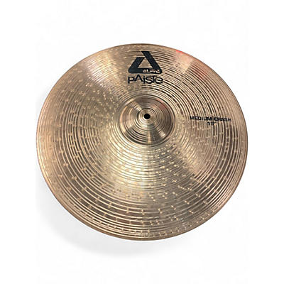Used Paiste 18in Alpha Medium Crash Brilliant Cymbal