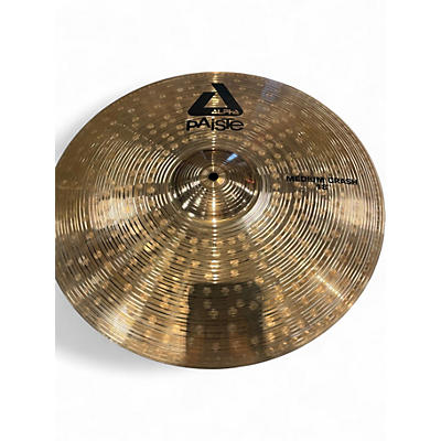 Used Paiste 18in Alpha Medium Crash Brilliant Cymbal