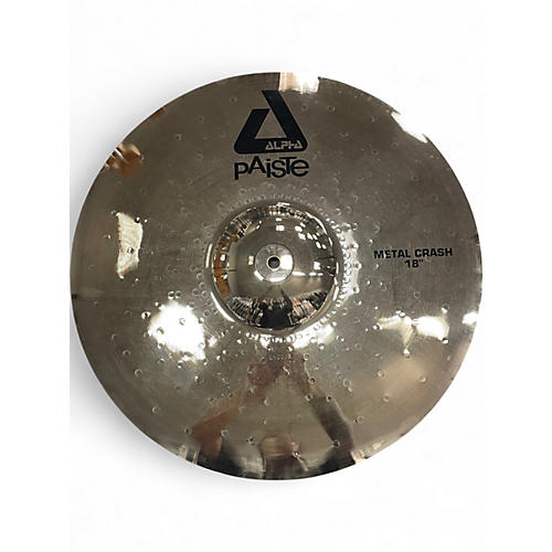 Used Paiste 18in Alpha Metal Crash Brilliant Cymbal 38