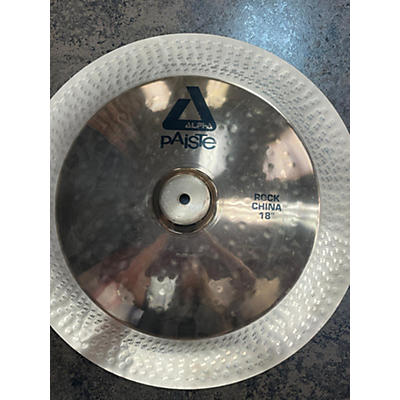 Paiste Used Paiste 18in Alpha Rock China Cymbal