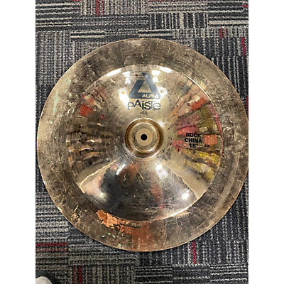 Used Paiste 18in Alpha Rock China Cymbal