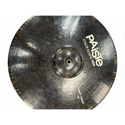 Used Paiste 18in COLOR SOUND HEAVY CRASH Cymbal