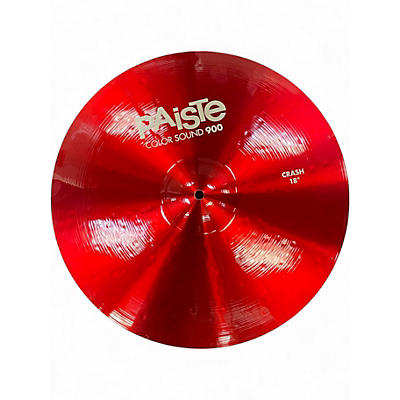 Used Paiste 18in Colorsound 900 Crash Cymbal