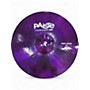 Used Paiste 18in Colorsound Series 900 Purple Heavy Crash Cymbal 38