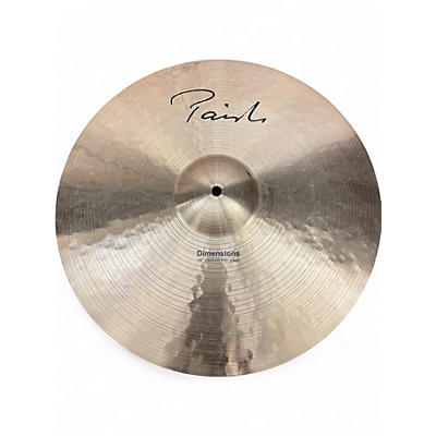 Used Paiste 18in DIMENSIONS MEDIUM THIN CRASH Cymbal
