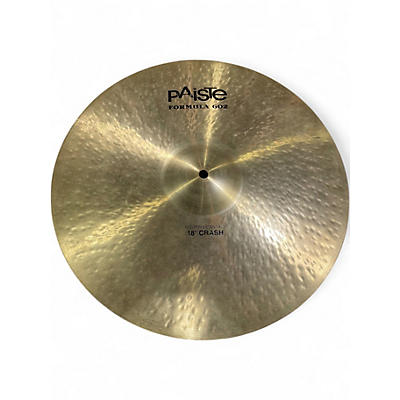 Used Paiste 18in FORMULA 602 MODERN ESSENTIALS CRASH Cymbal