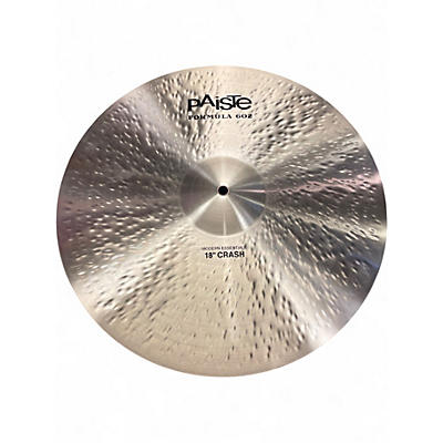 Used Paiste 18in FORMULA 602 MODERN ESSENTIALS CRASH Cymbal