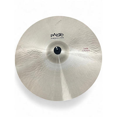 Used Paiste 18in Formula 602 Thin Crash Cymbal