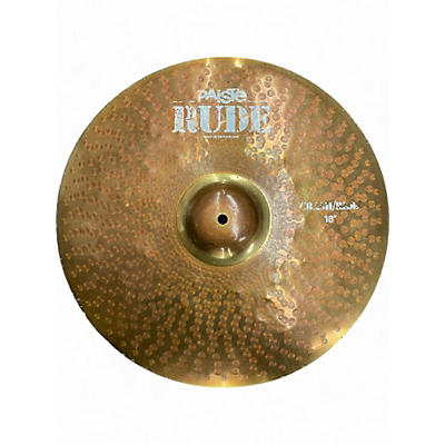 Used Paiste 18in RUDE Cymbal