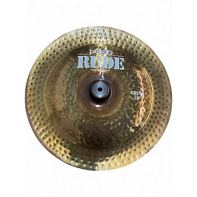 Used Paiste 18in Rude Classic China Cymbal