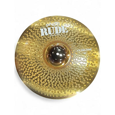 Used Paiste 18in Rude Classic Crash Ride Cymbal