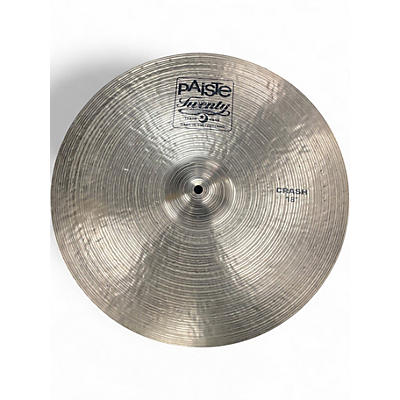 Used Paiste 18in TWENTY CRASH Cymbal