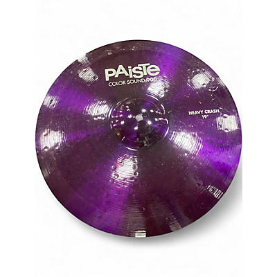 Used Paiste 19in Colorsound 900 Heavy Crash Purple Cymbal
