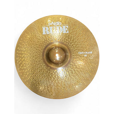 Used Paiste 19in Rude Thin Crash Cymbal