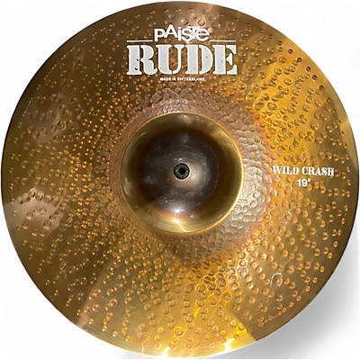 Used Paiste 19in Rude Wild Crash Cymbal