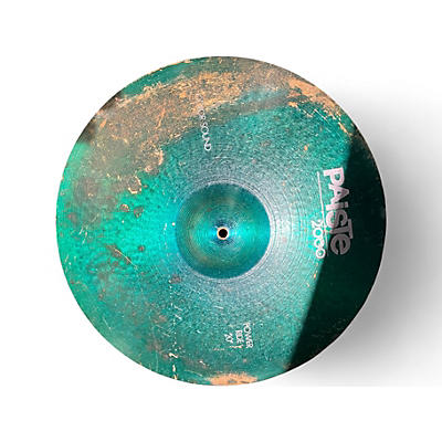 Used Paiste 20in 2000 COLORSOUND GREEN POWER RIDE Cymbal