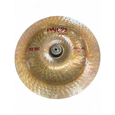Used Paiste 20in 3000 RUDE CHINA-TYPE Cymbal