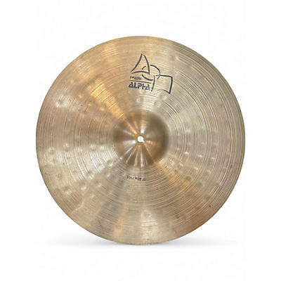 Used Paiste 20in ALPHA FULL RIDE Cymbal