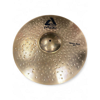 Used Paiste 20in ALPHA HEAVY RIDE Cymbal