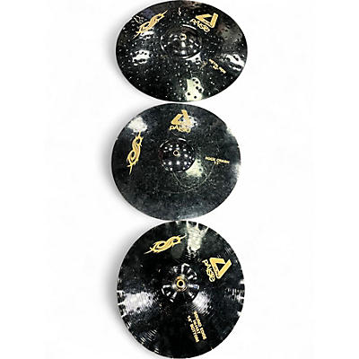 Used Paiste 20in Alpha 3 Piece Joey Jordison signature set Cymbal