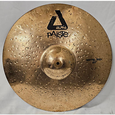 Paiste Used Paiste 20in Alpha Metal Ride Brilliant Cymbal