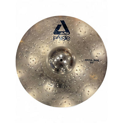 Used Paiste 20in Alpha Metal Ride Brilliant Cymbal