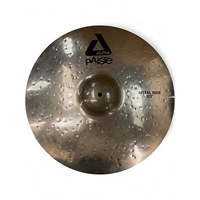 Used Paiste 20in Alpha Metal Ride Brilliant Cymbal