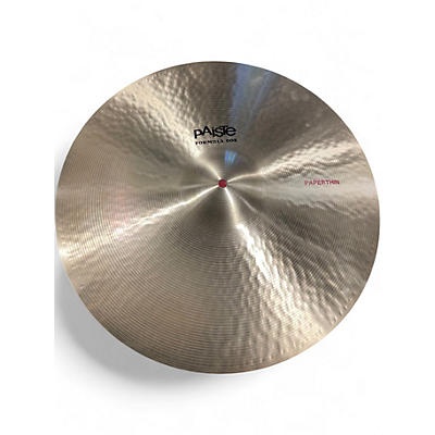 Used Paiste 20in Formula 602 Classic Sounds Paperthin Crash Cymbal