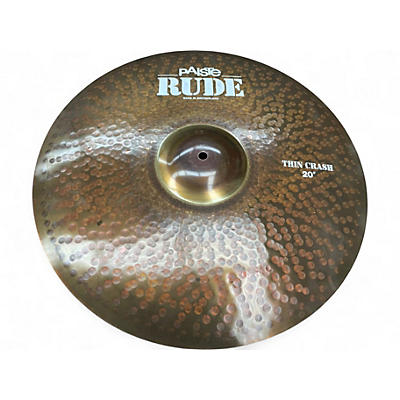 Used Paiste 20in Rude Thin Crash Cymbal