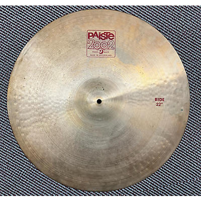 Paiste Used Paiste 22in 2002 Ride Cymbal