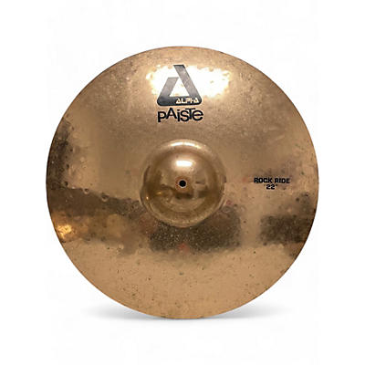 Paiste Used Paiste 22in Alpha Rock Ride Brilliant Cymbal