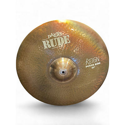 Used Paiste 22in RUDE POWER RIDE "THE REIGN" Cymbal