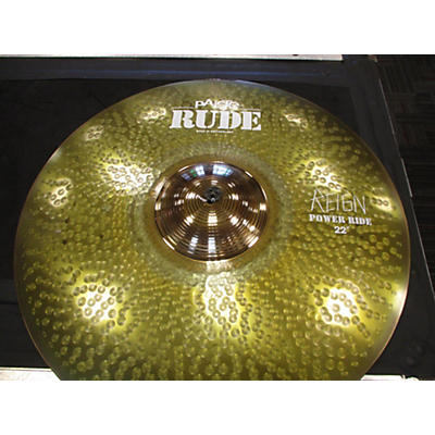 Paiste Used Paiste 22in Rude Reign Power Ride Cymbal