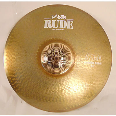 Paiste Used Paiste 22in Rude Reign Power Ride Cymbal