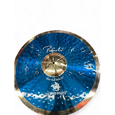 Used Paiste 22in STEWART COPELAND SIGNATURE BLUE BELL RIDE Cymbal