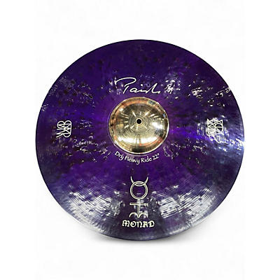 Used Paiste 22in Signature MONAD Dry Heavy Ride Cymbal