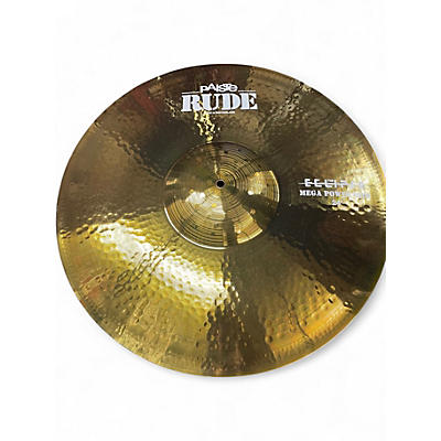 Used Paiste 24in rude eclipse mega power ride Cymbal