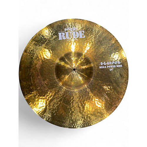 Used Paiste 24in rude mega power ride Cymbal 44