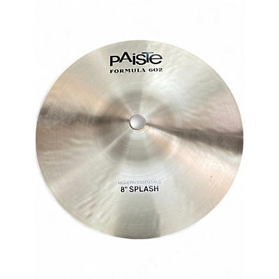 Used Paiste 8in formula 602 modern essentials splash Cymbal