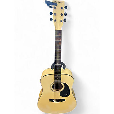 Used Palmer p38 white Acoustic Guitar