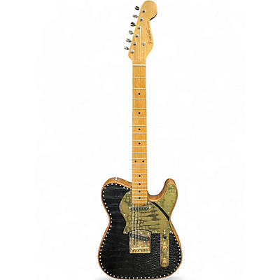 Used Paoletti Guitars NANCY LEATHER PWNO16T BLACK Solid Body Electric Guitar