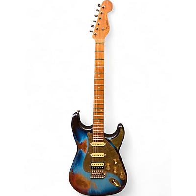 Used Paoletti Guitars Stratospheric Heavy Relic Blue Solid Body Electric Guitar