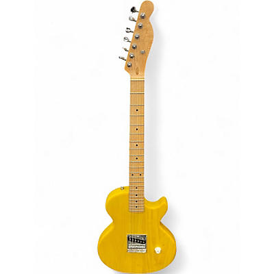 Used Partscaster LP style Yellow Solid Body Electric Guitar